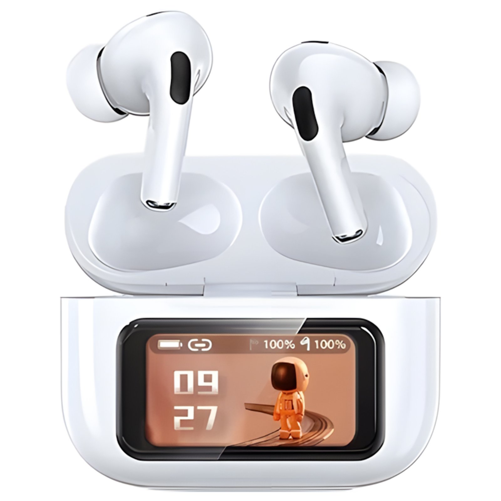 E9 Pro AirPods – Premium Wireless Earbuds with ANC & Touch Display